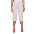 thumbnail image 1 of Alfred Dunner Womens Petite Stretch Stripe Clamdigger Capri Pant, 1 of 4