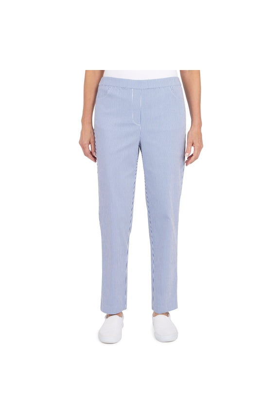 Womens Petite  Stripe Allure Short Length Pant