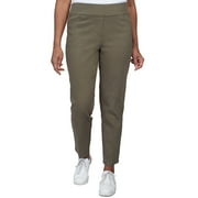 Alfred Dunner Womens Petite Super Stretch Mid- Rise Short Length Pant