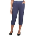 thumbnail image 1 of Alfred Dunner Womens Petite Tailored Tulip Hem Capri Pants, 1 of 4