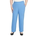 thumbnail image 1 of Alfred Dunner Womens Petite Textured Pull On Elastic Medium Length Pant, 1 of 4