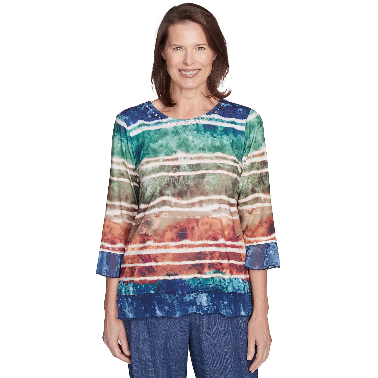 Petite Royal Treatment Striped Biadere Necklace Top