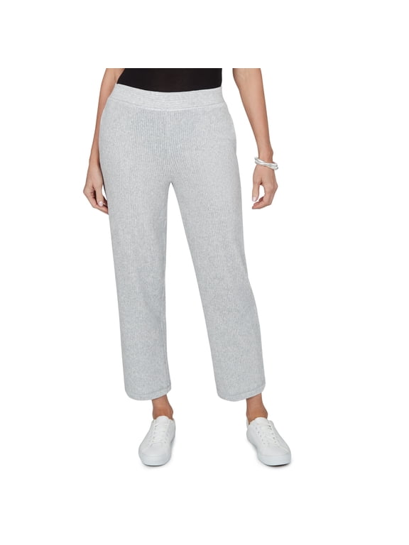 Womens Petite Velour Ankle Pant
