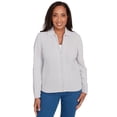 thumbnail image 1 of Alfred Dunner Womens Petite Zip-Front Chenille Collared Cardigan, 1 of 4