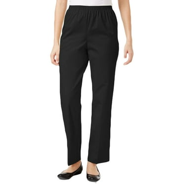 Alfred Dunner Womens Plus Pull On Professional Dress Pants