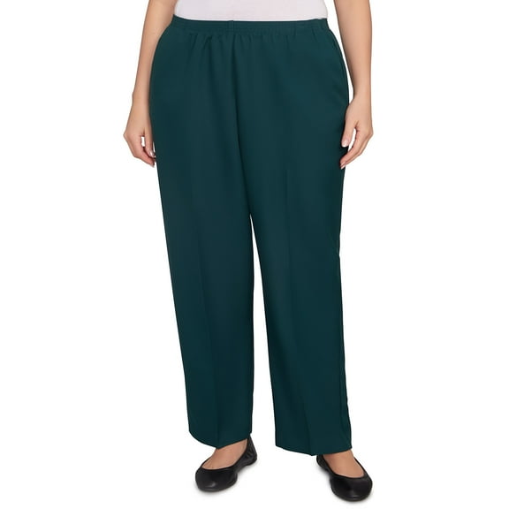 Alfred Dunner Womens Plus-Size All Around Elastic Poly Accord Pant