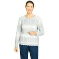 thumbnail image 1 of Alfred Dunner Womens Plus-Size  Casual Ombre Lightweight Sweater, 1 of 6