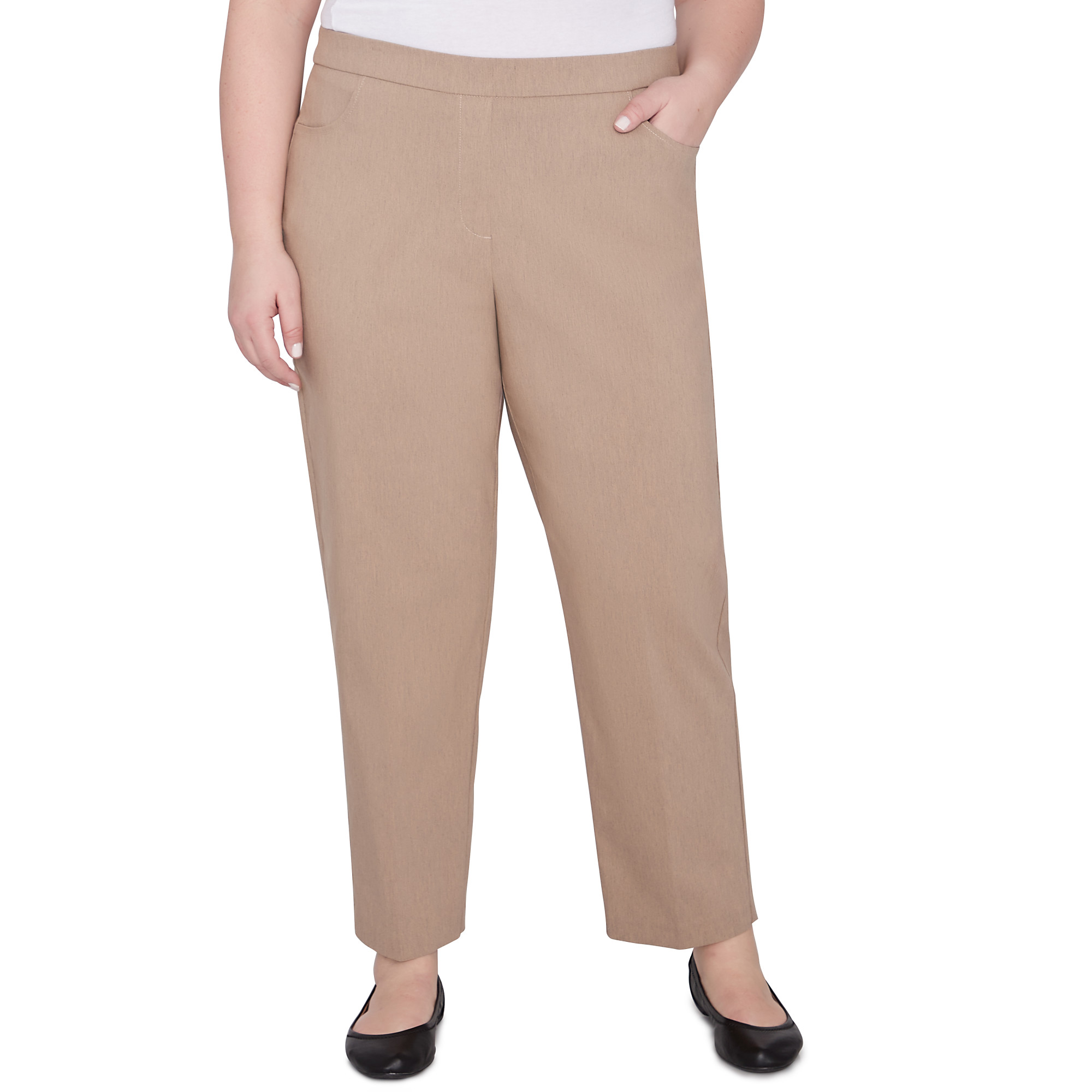 Alfred Dunner Womens Plus-Size Classic Charmed Average Length Pant ...