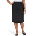 thumbnail image 1 of Alfred Dunner Womens Plus-Size Classic Stretch Waist Midi Skirt, 1 of 6