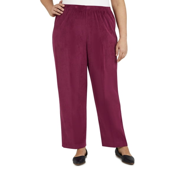 Alfred Dunner Womens Plus-Size  Corduroy Average Length Pant