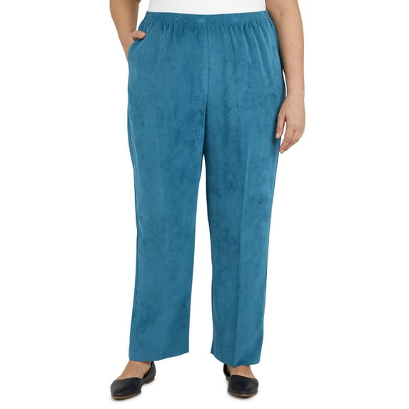 Alfred Dunner Womens Plus-Size Corduroy Average Length Pant