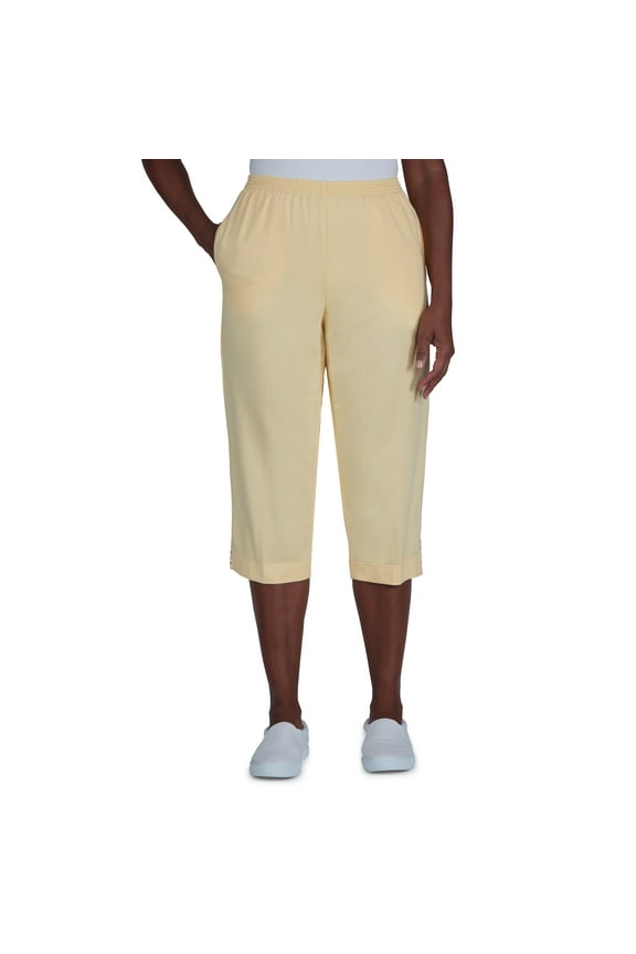 Womens Plus-Size  French Terry Comfort Capri