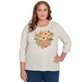 thumbnail image 1 of Alfred Dunner Womens Plus-Size Harvest Basket Top, 1 of 4