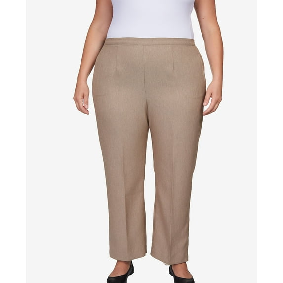Alfred Dunner Womens Plus-Size Herringbone Short Length Pant