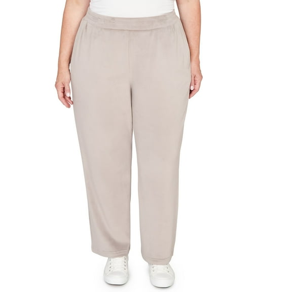 Alfred Dunner Womens Plus-Size Luxe Double Knit Average Length Pant