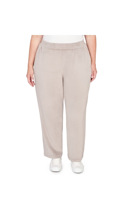 Womens Plus-Size Luxe Double Knit Average Length Pant