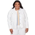 thumbnail image 1 of Alfred Dunner Womens Plus-Size Patch Pocket Collared Jacket, 1 of 4