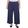thumbnail image 1 of Alfred Dunner Womens Plus-Size Pleated Wide Leg Ankle Pants, 1 of 4