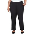 thumbnail image 1 of Alfred Dunner Womens Plus-Size  Ribbed Black Pant, 1 of 6