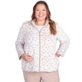 thumbnail image 1 of Alfred Dunner Womens Plus-Size Sculpted Mock Neck Animal Jacket, 1 of 6