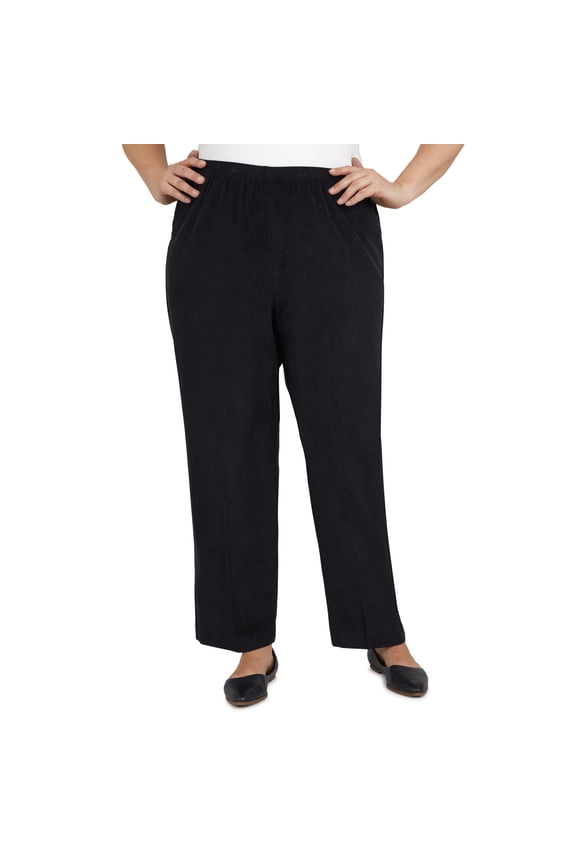 Womens Plus-Size  Slimming Corduroy Average Length Pant