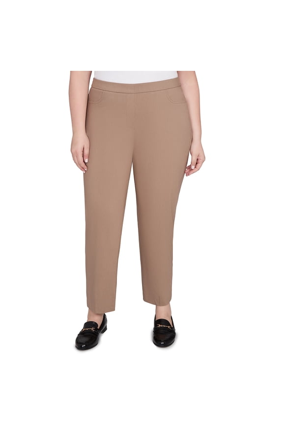 Womens Plus-Size Smooth Front Easy Fit Average Length Pant