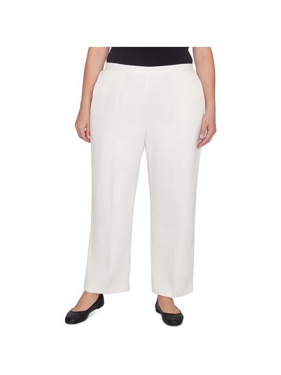 Womens Plus-Size Soft Heather Microfiber Short Length Pant