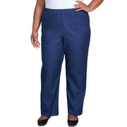 Alfred Dunner Womens Plus-Size Solid Medium Pant