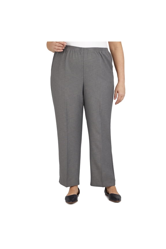 Womens Plus-Size Elastic Waist Short Length Pant