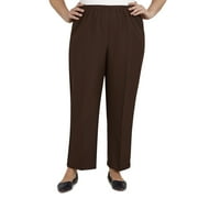 ALFRED DUNNER Womens Plus-Size Elastic Waist Short Length Pant