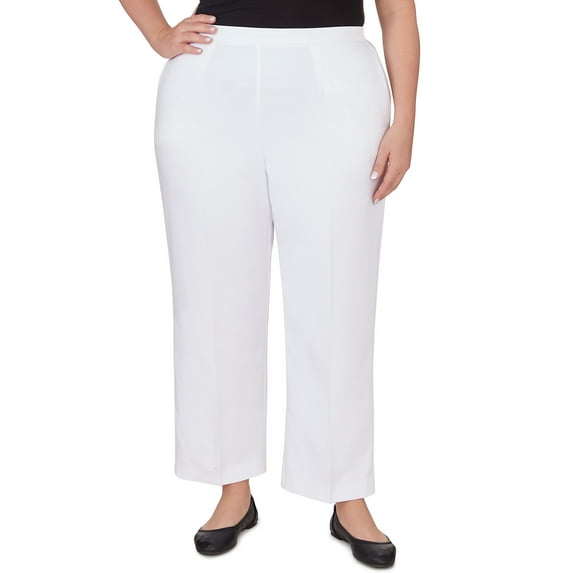 Alfred Dunner Womens Plus-Size Twill Average Length Pant