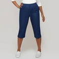 thumbnail image 1 of Alfred Dunner Womens Relaxed Fit Denim Capri, 1 of 5