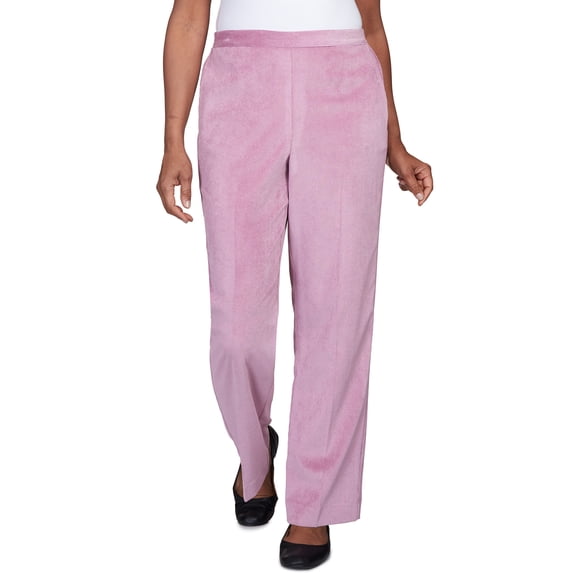Alfred Dunner Womens Sleek Corduroy Short Length Pant