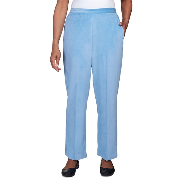 Alfred Dunner Womens Sleek Corduroy Short Length Pant