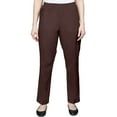 thumbnail image 1 of Alfred Dunner Womens Soft Twill Mid-Rise Regular Fit Straight Leg Short Length Casual Pant, 1 of 6