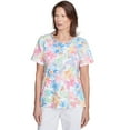 thumbnail image 1 of Alfred Dunner Womens Spring Butterfly Crew Neck Top, 1 of 4