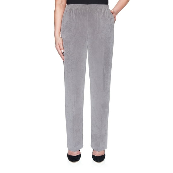 Alfred Dunner Womens Classic Corduroy Pull-On Average Length Pant