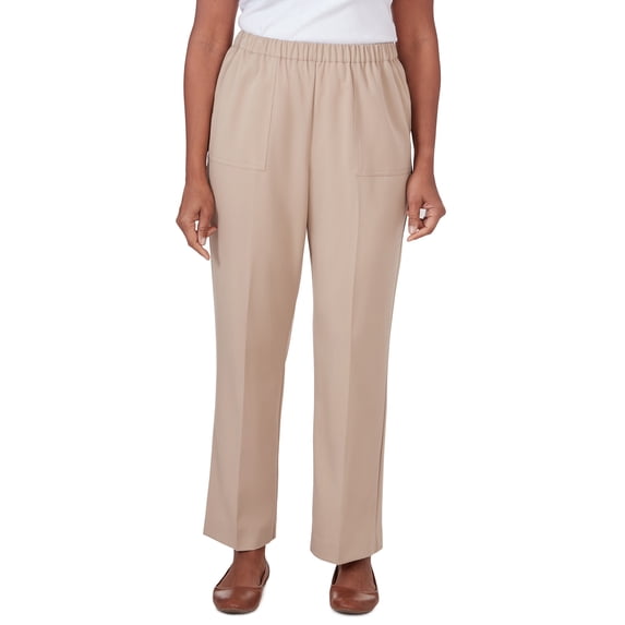 Alfred Dunner Womens Sunset Twill Short Length Pant
