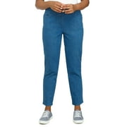 Alfred Dunner Womens Super Stretch Mid- Rise Short Length Pant
