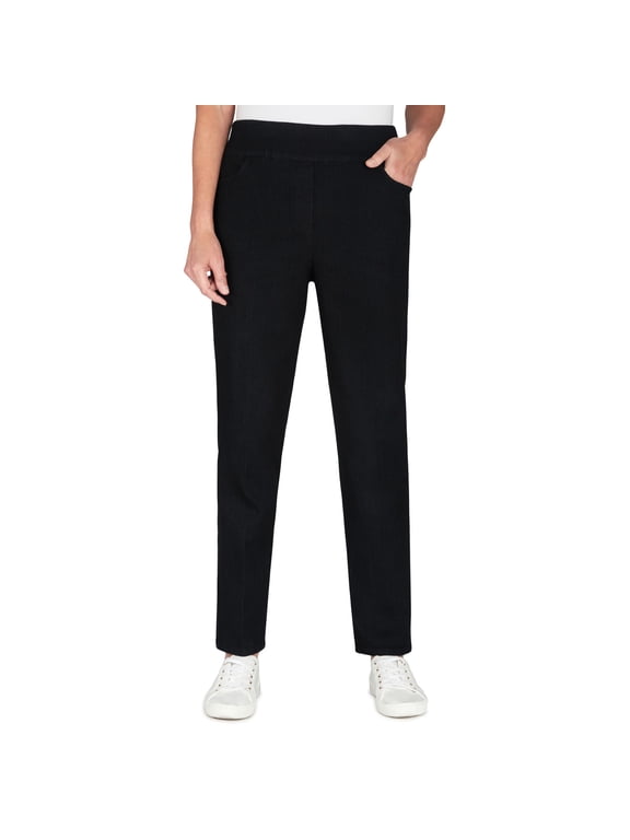 Womens Super Stretch Mid- Rise Average Length Pant