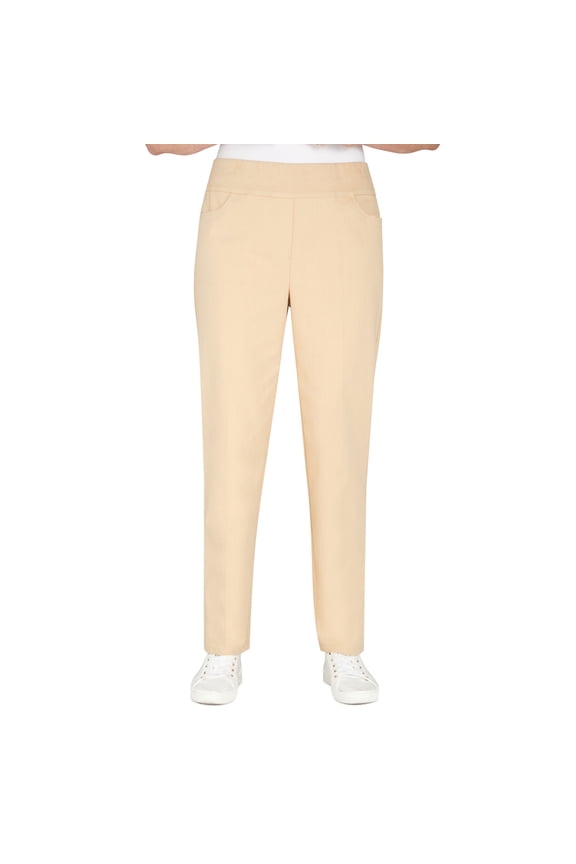 Womens Super Stretch Mid- Rise Average Length Pant