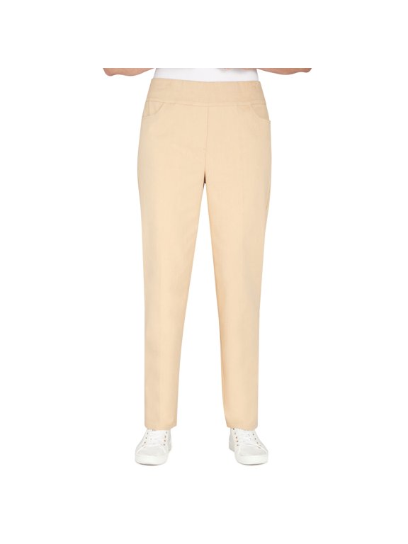 Womens Super Stretch Mid- Rise Average Length Pant