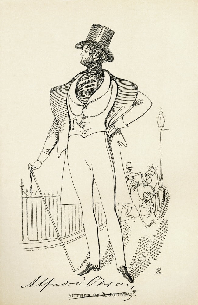 Alfred Guillaume Gabriel Comte Dorsay Aka Count Of Orsay 1801 Canvas Art - Ken Welsh Design Pics (24 x 38)