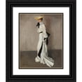 thumbnail image 1 of Alfred Henry Maurer 20x24 Black Ornate Framed Double Matted Museum Art Print Titled: The Woman in White (circa 1900), 1 of 5
