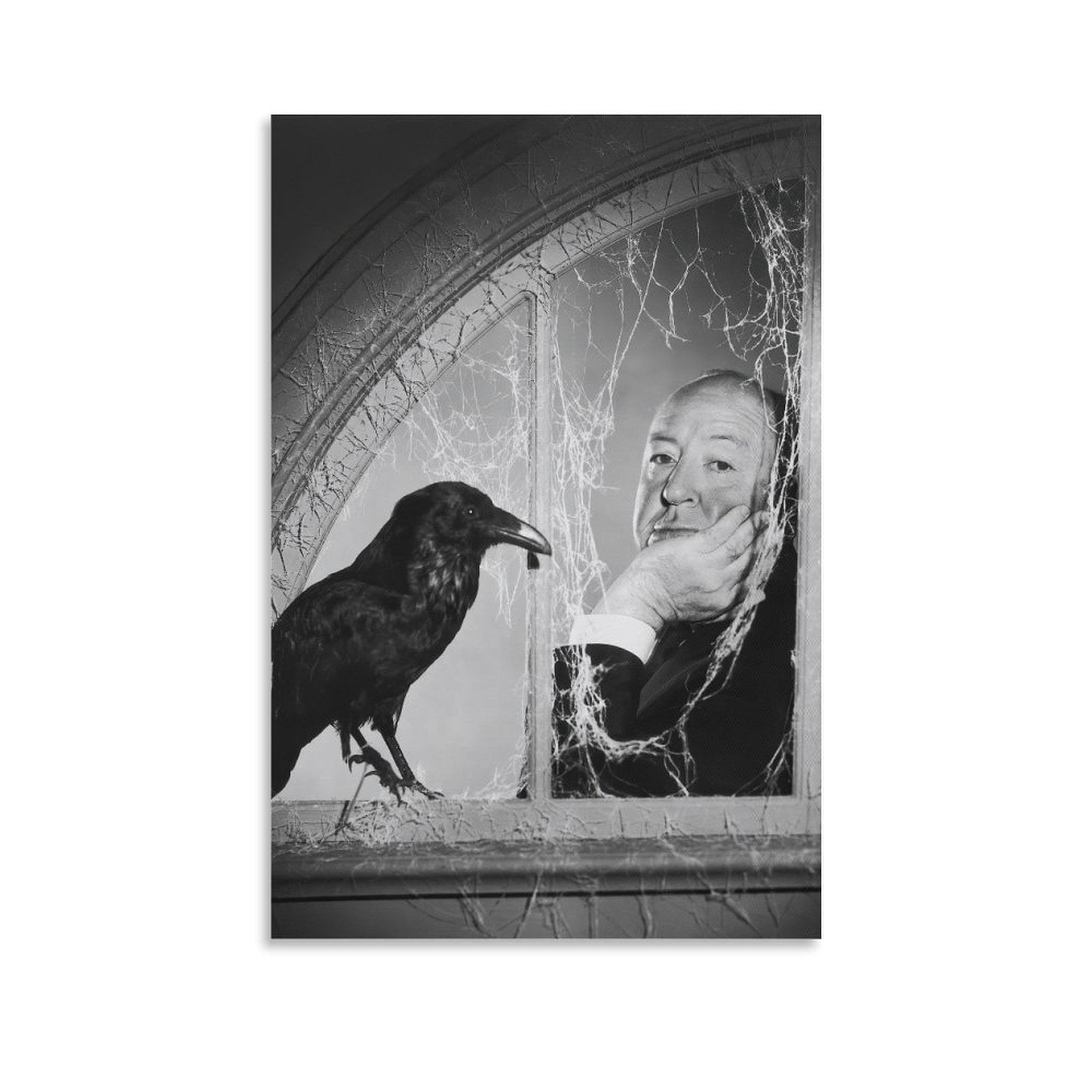 Alfred Hitchcock Photo Black And White Poster Home Decor Poster Wall ...