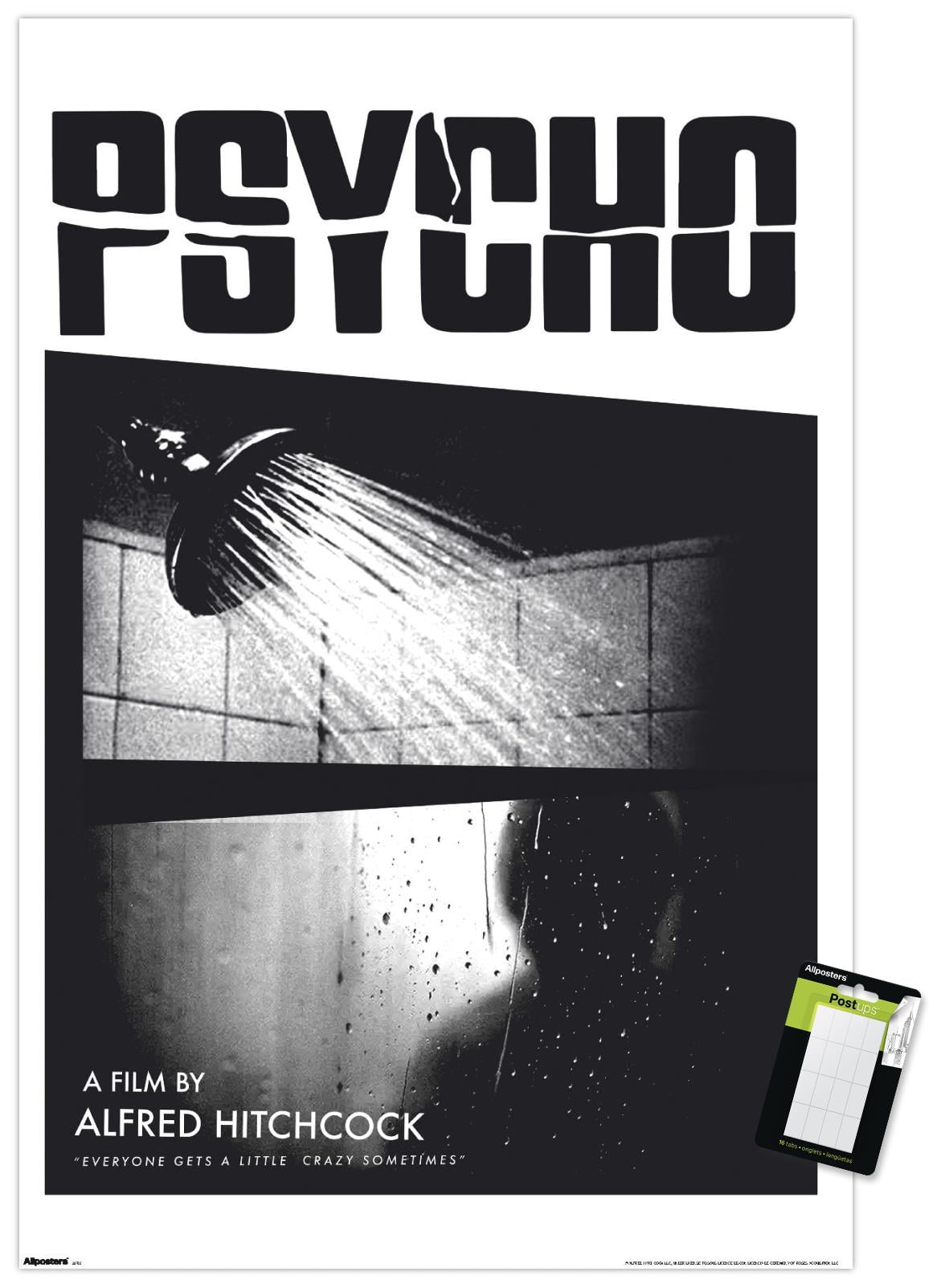 Alfred Hitchcock - Psycho (1960) Wall Poster, 22.375