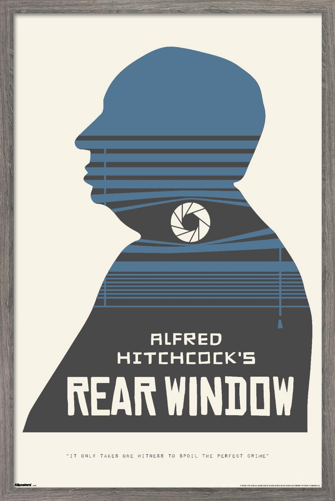 Alfred Hitchcock - Rear Window (1954) Silhouette Wall Poster, 22.375" x ...