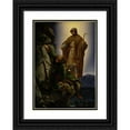 thumbnail image 1 of Alfred Rethel 11x14 Black Ornate Wood Framed Double Matted Museum Art Print Titled: A Guardian Angel Rescuing Emperor Maximilian from the Martinswand (1839), 1 of 5
