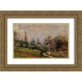 thumbnail image 1 of Alfred Sisley 2x Matted 24x18 Gold Ornate Framed Art Print 'Near Moret', 1 of 2