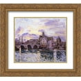 thumbnail image 1 of Alfred Sisley 2x Matted 24x20 Gold Ornate Framed Art Print 'The Bridge at Moret at Sunset', 1 of 2